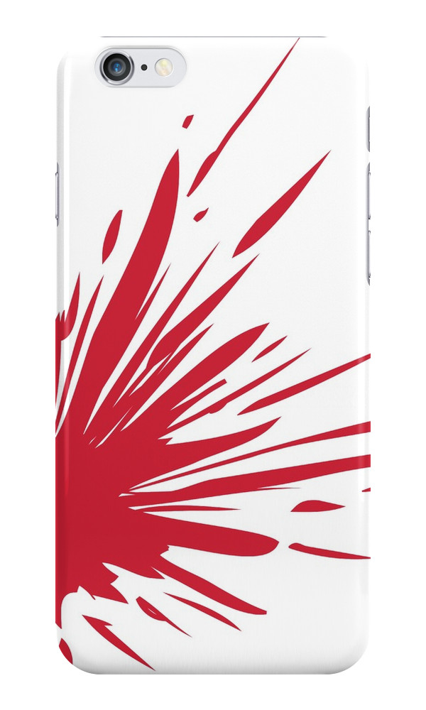 iPhone cover with blood spatter