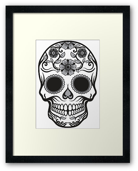Candy Skull in frame